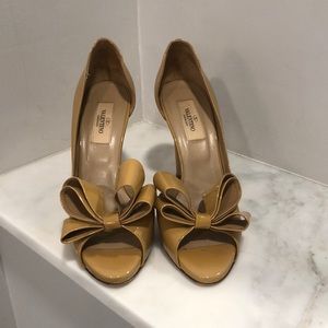 Valentino Patent Bow Heels